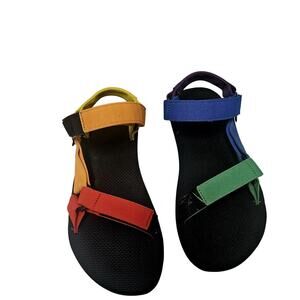 TEVA UNIVERSAL MEN'S Sandals Rainbow Adjustable Men's SZ 11, Beach, Summer
